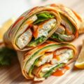 Wrap gerookte kip met avocado