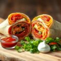 Wrap met Chorizo en geraspte kaas