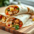 Wrap met Kip, Salsa en Ananas