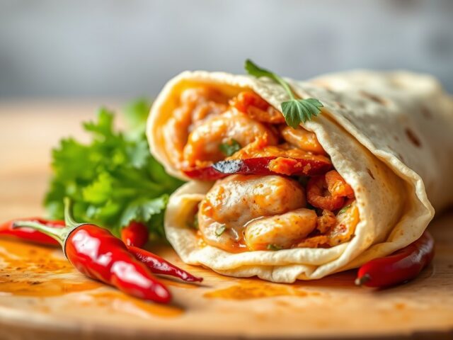 Wrap met Pittige Kalkoen