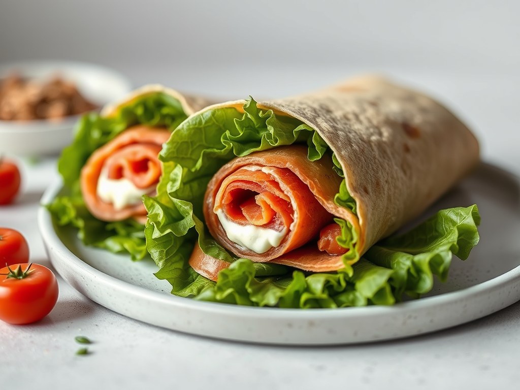 Wrap met Roomkaas en Mortadella, AI-gegenereerde illustratie