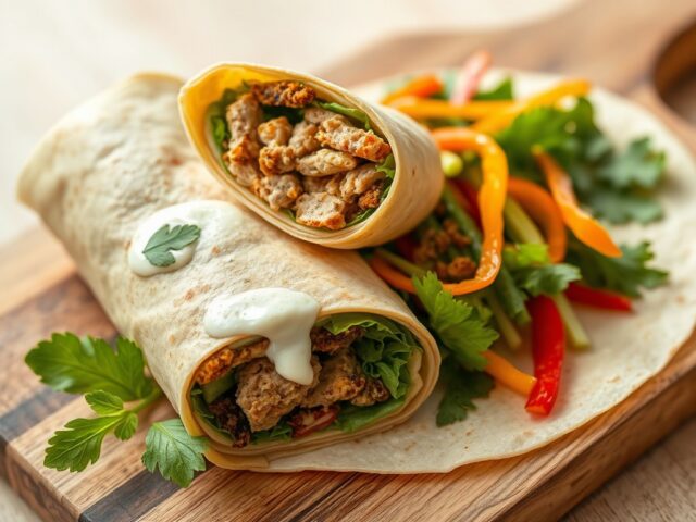 Wrap met Shoarmavlees