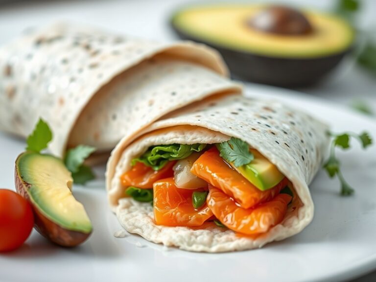Wrap met Zalm en Avocado