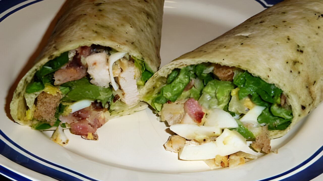 Wraps met Caesar salade
