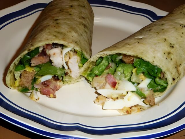 Wraps met Caesar salade