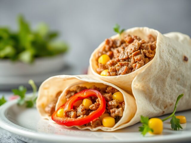 Wraps met gehakt