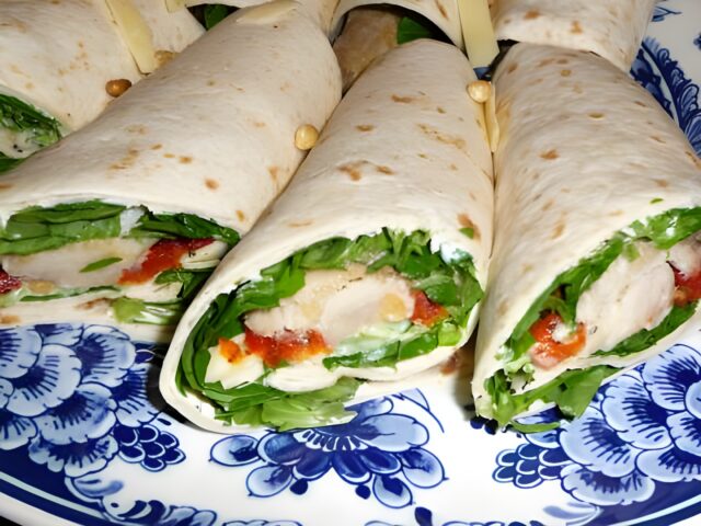 Wraps met gerookte makreel (of zalm)