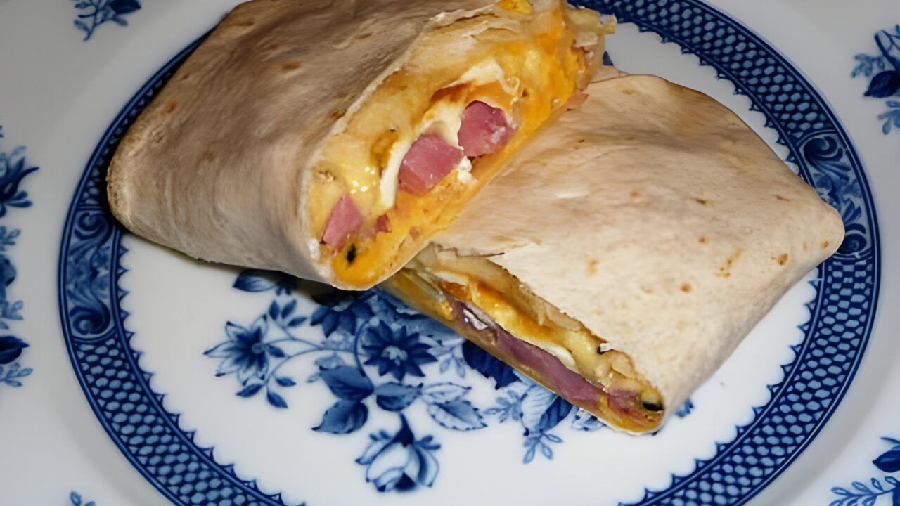 Wraps met ham kaas en ei