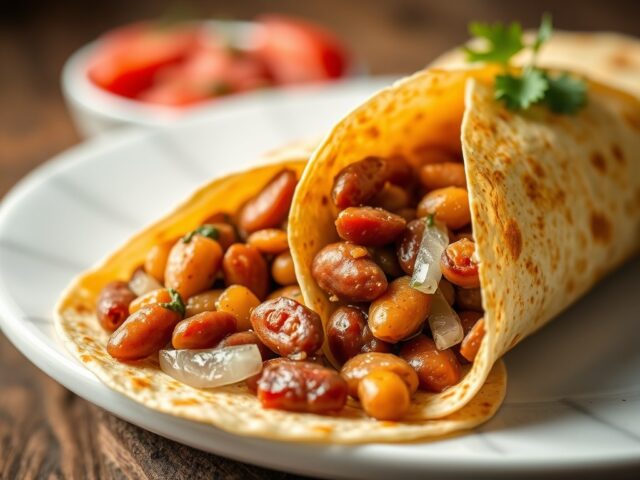 Wraps met rookworst — AI-gegenereerde illustratie