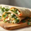 Wraptortilla gevuld met salade