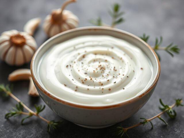 Yoghurt knoflooksaus