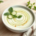 Yoghurt-komkommersoep met munt
