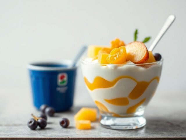 Yoghurt met beschuit en appelmoes