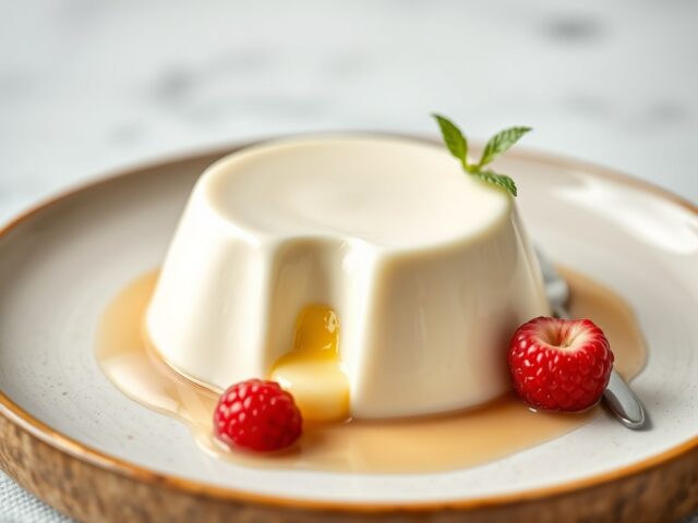 Yoghurt pannacotta