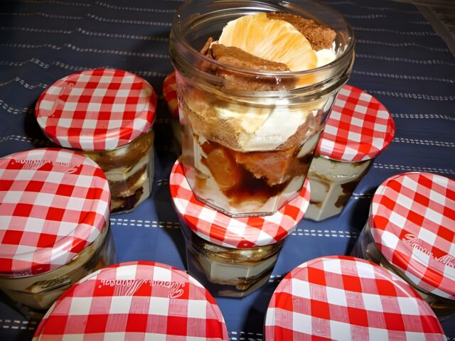 Yoghurt Tiramisu met speculaas en mandarijn