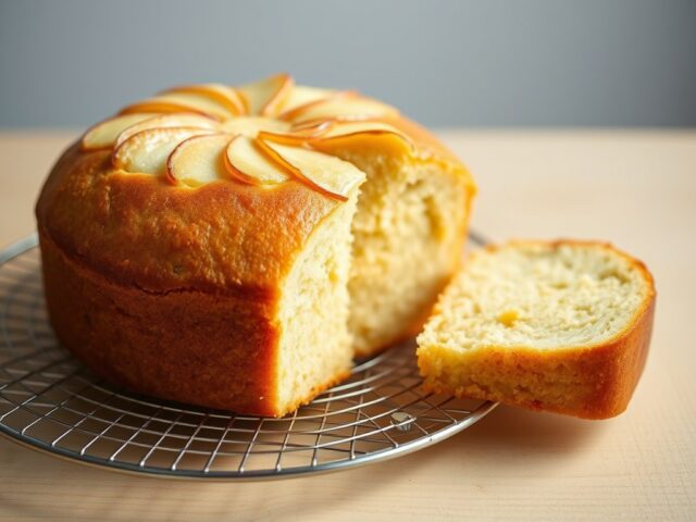 Yoghurtcake met appel