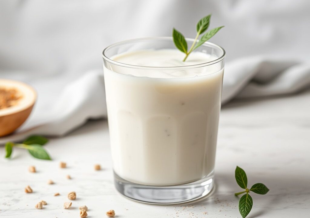 Yoghurtdrank (Ayran), AI-gegenereerde illustratie