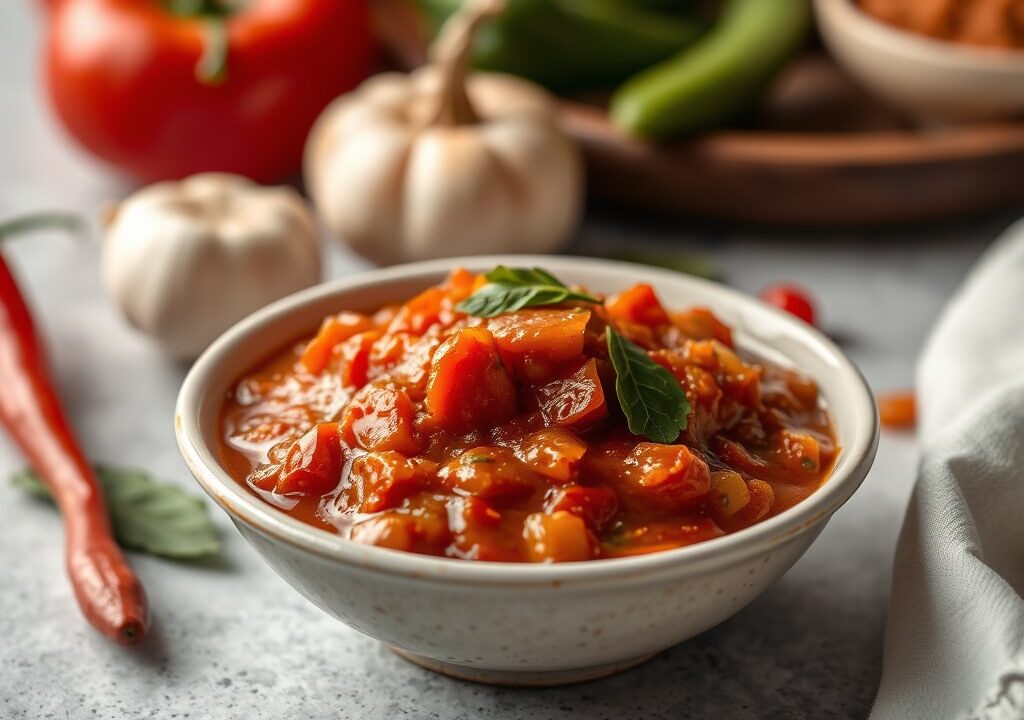 Zéér hete sambal, AI-gegenereerde illustratie