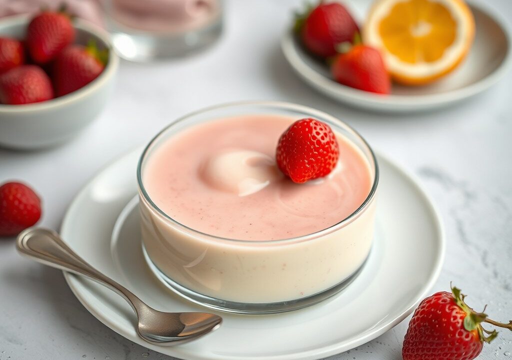 Zabaglione allo rosato, AI-gegenereerde illustratie