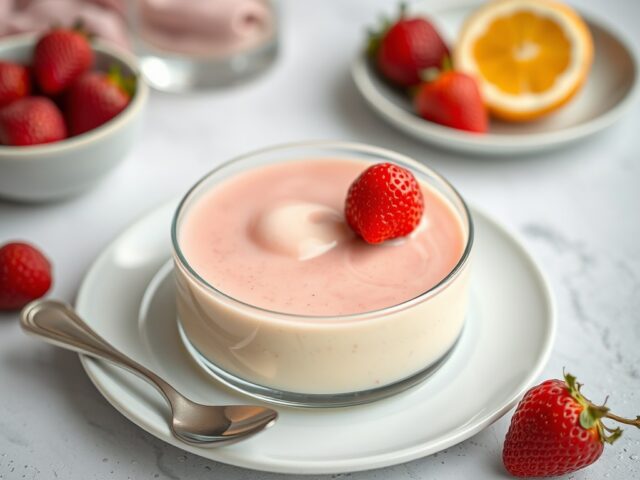 Zabaglione allo rosato — AI-gegenereerde illustratie