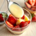 Zabaglione classico uit Venetie met aardbeien