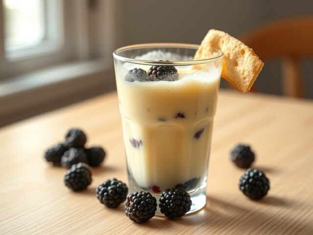 Zabaglione met bramen