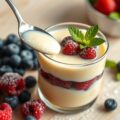 Zabaglione met verse bessen