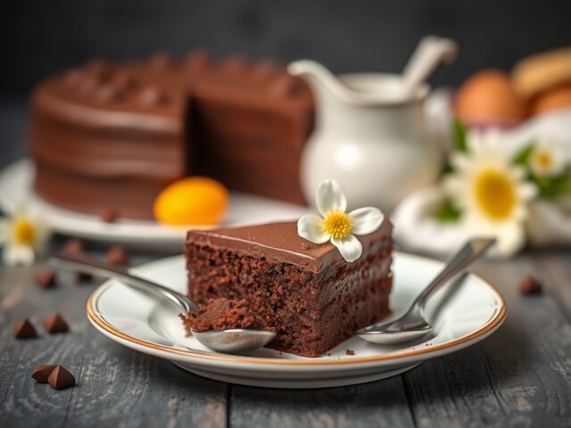 Zachte chocoladetaart