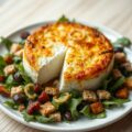 Zachte Herve gegratineerd met droge vruchten
