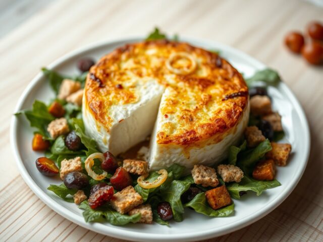 Zachte Herve gegratineerd met droge vruchten