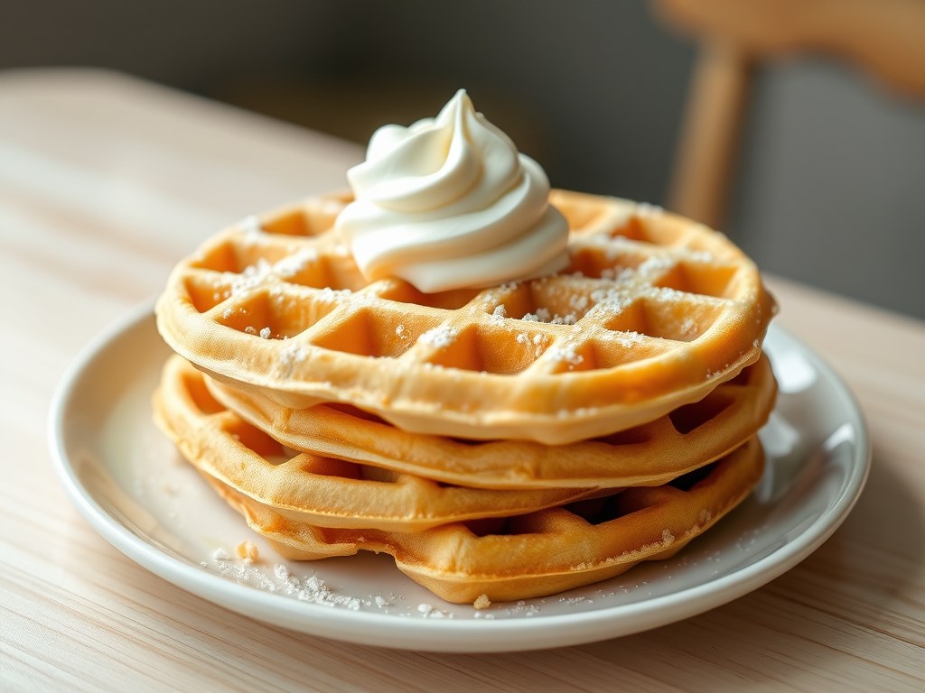 Zachte wafels, AI-gegenereerde illustratie