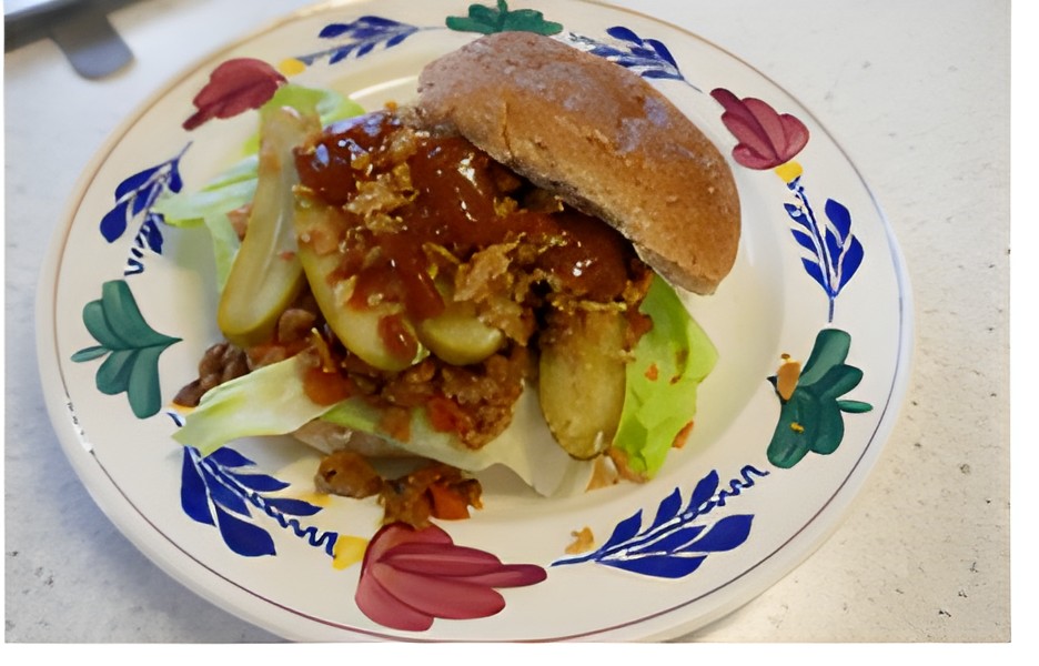 Zalig broodje Sloppy Joe van PG met BBQ-SAUS……