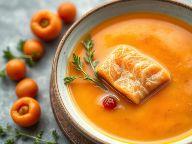 Zalm- abrikozensoep