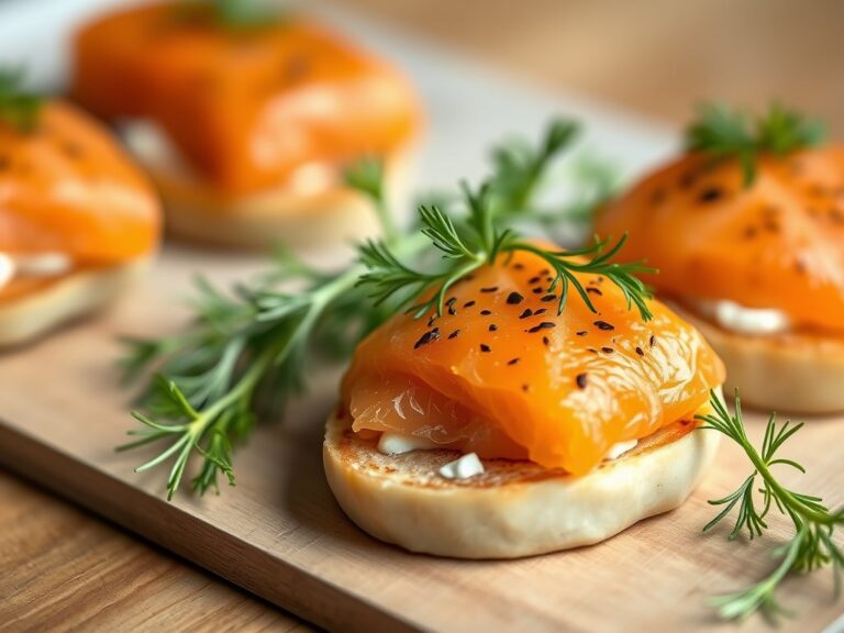 Zalm amuse op lepel