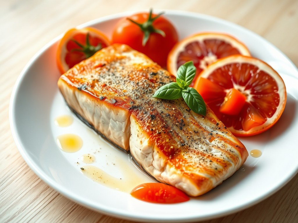 Zalm exotique, AI-gegenereerde illustratie