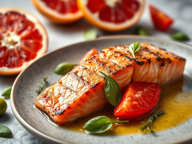 Zalm exotique — AI-gegenereerde illustratie
