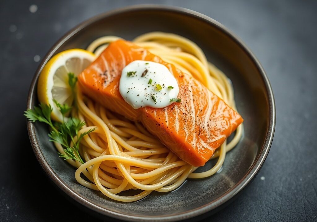 Zalm (Gerookt) – Smeersel — AI-gegenereerde illustratie