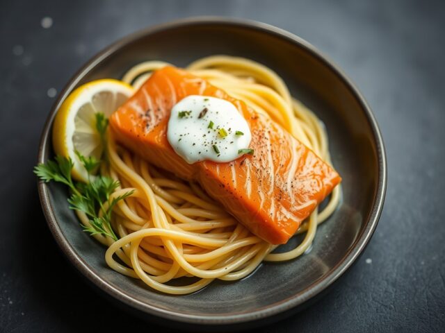 Zalm (Gerookt) – Smeersel — AI-gegenereerde illustratie