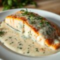 Zalm in kruidenroomsaus