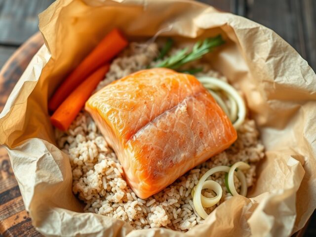 Zalm in papillot