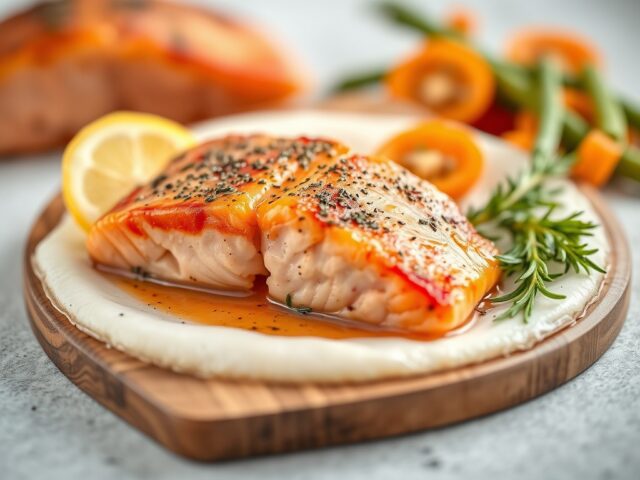 Zalm in spek gewikkeld