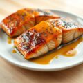 Zalm met een Ahorn Siroop Dressing