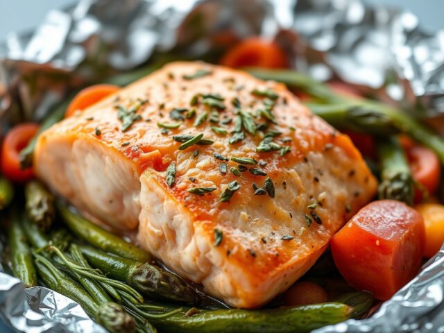 Zalm met groente