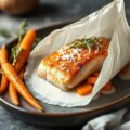 Zalm met kokosnoot in papillot