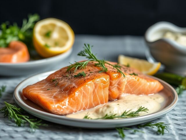 Zalm met mierikswortelboter