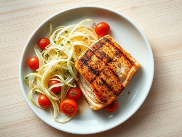Zalm met venkelsalade