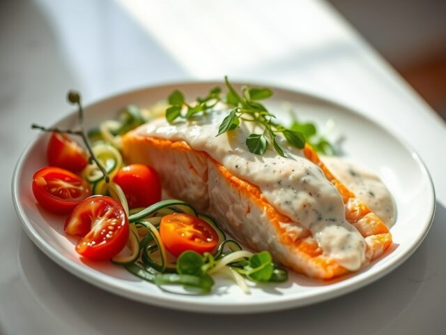 Zalm met Vincentsaus