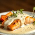 Zalm met witte botersaus