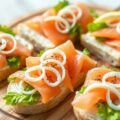 Zalm sandwichrepen