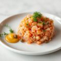 Zalm Tartaar Fumé met Mosterd